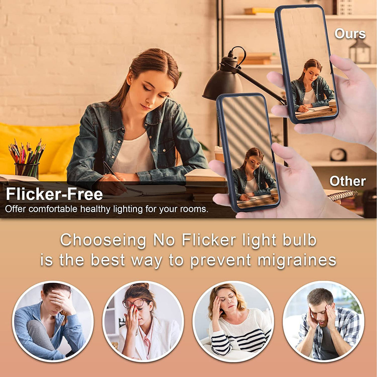 Winshine G9 LED bulb wide 360-degree beam for uniform room illumination