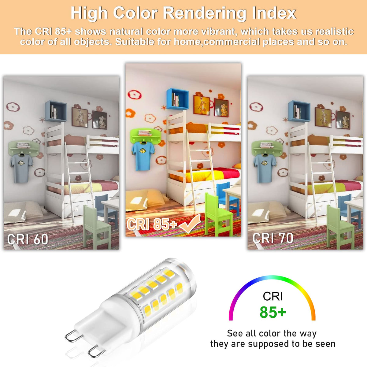 Winshine G9 LED bulb easy install in fixtures with ceramic base.