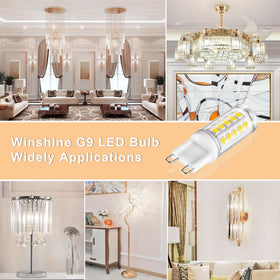 Winshine G9 LED bulb non-dimmable for steady home lighting.