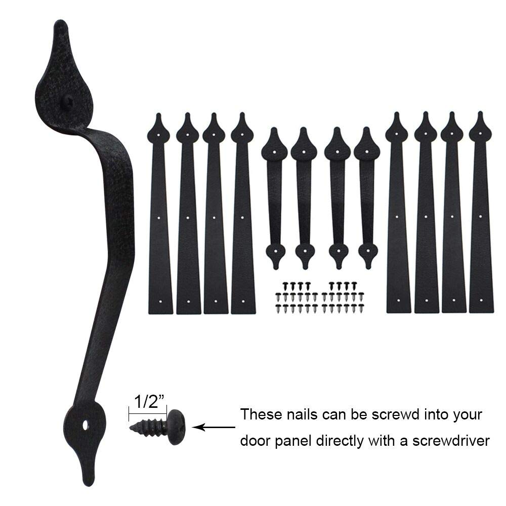 WINSOON hardware kit contents neatly displayed including screws for quick installation.