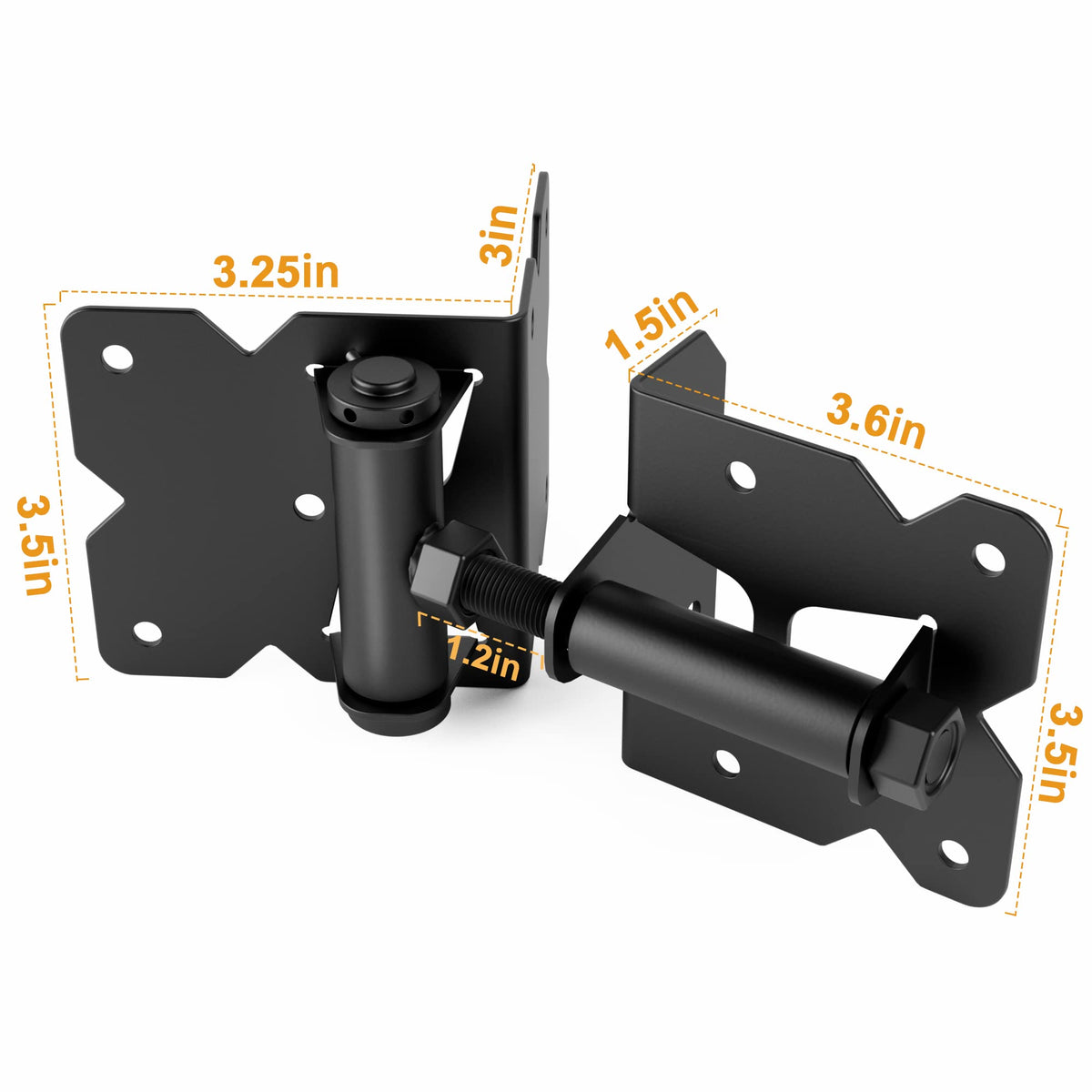 WINSOON frosted black finish resists weather while enhancing gate aesthetics.