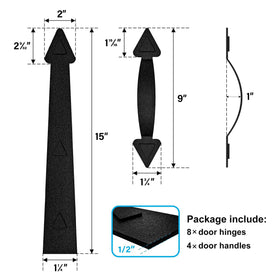 WINSOON magnetic hinges in carriage style for steel garage doors