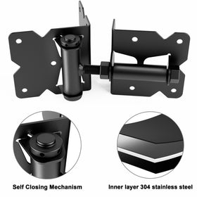 WINSOON vinyl gate installation hardware kit designed for quick screw-in mounting.