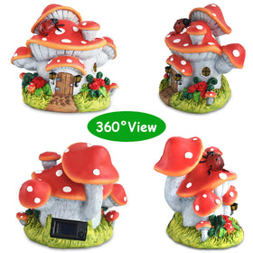WINTS solar mushroom house weatherproof design withstands rain and snow
