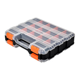 WIN&YING small parts organizer with 34 compartments for precise part storage.