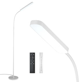 Wio-Mio floor lamp delivering bright reading light for evenings in the living room