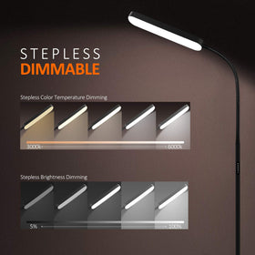 Wio-Mio lamp shows warm-to-cool color temperature adjustment.