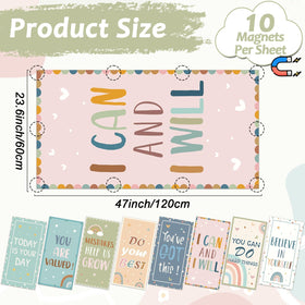 Wiooffen boho light cover with positive sayings enhances study focus