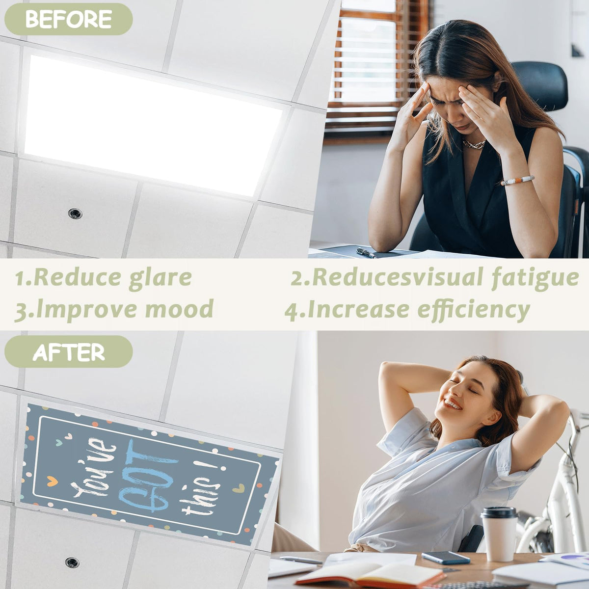 Wiooffen boho cover reduces glare for comfortable learning environments