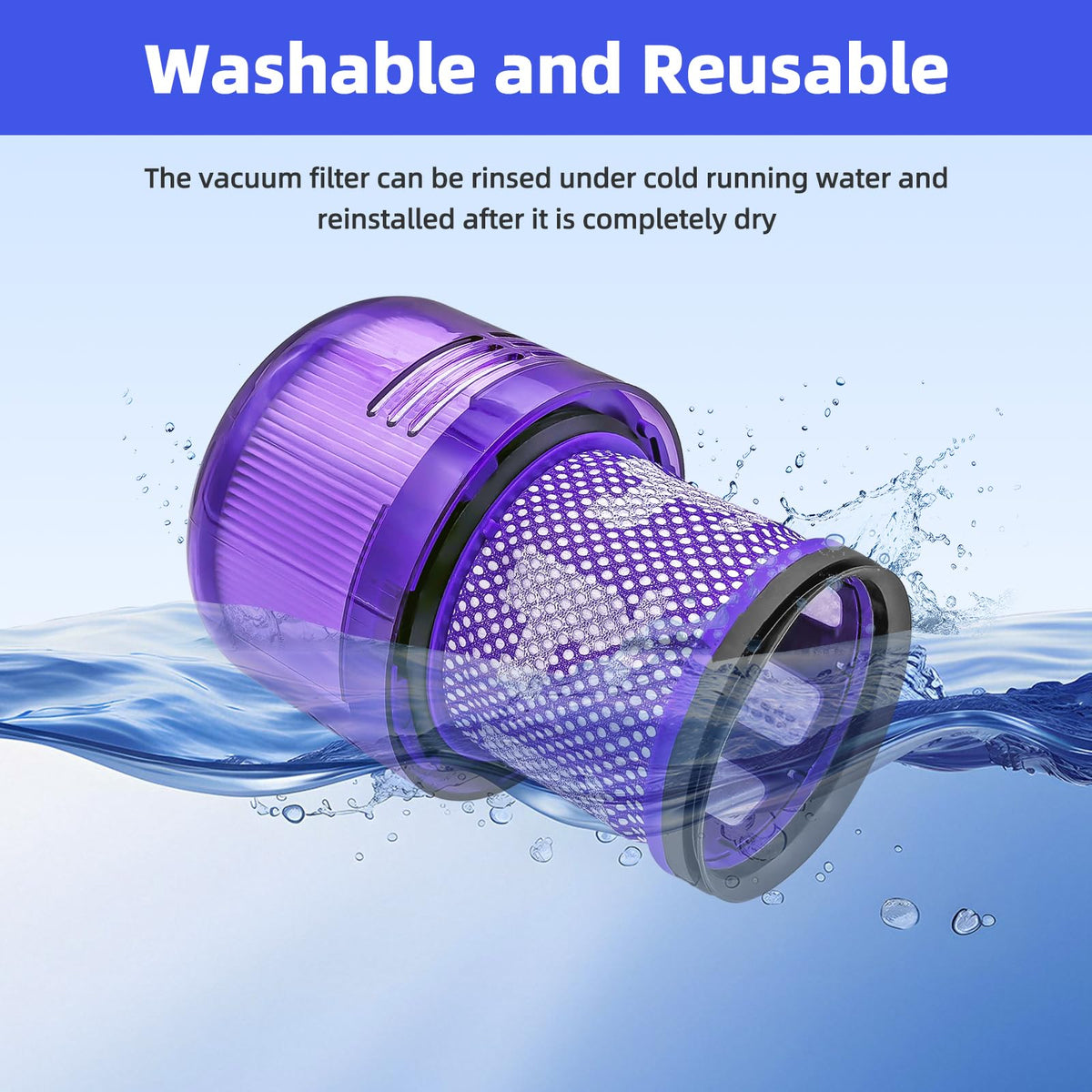 Wipenow cleaning tool included; three-pack supports filter maintenance
