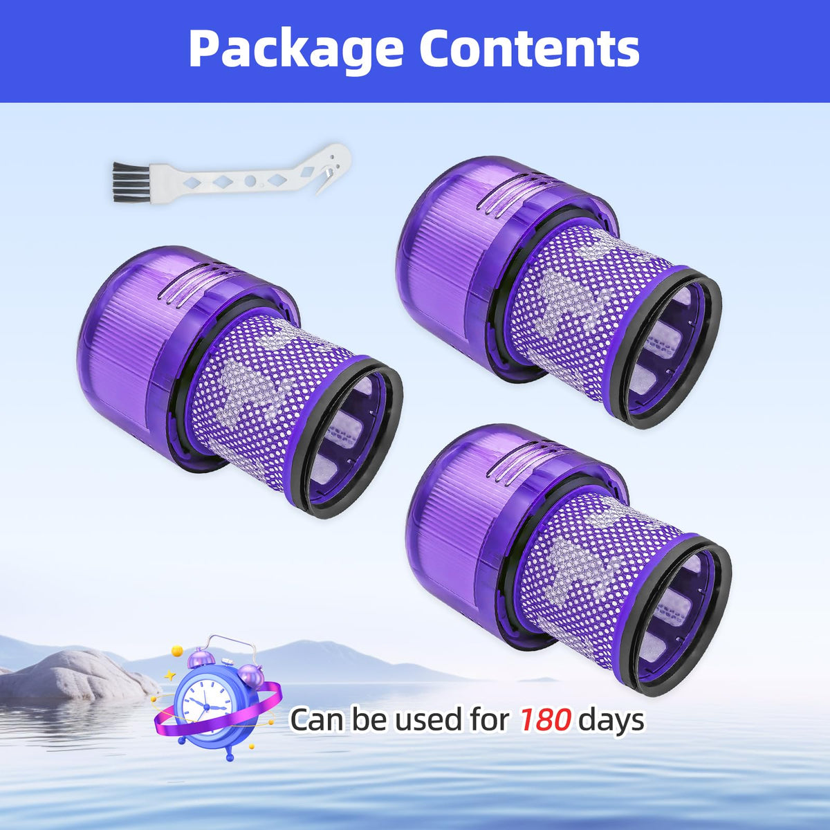 Wipenow packaging and usage guide for the three-pack filters