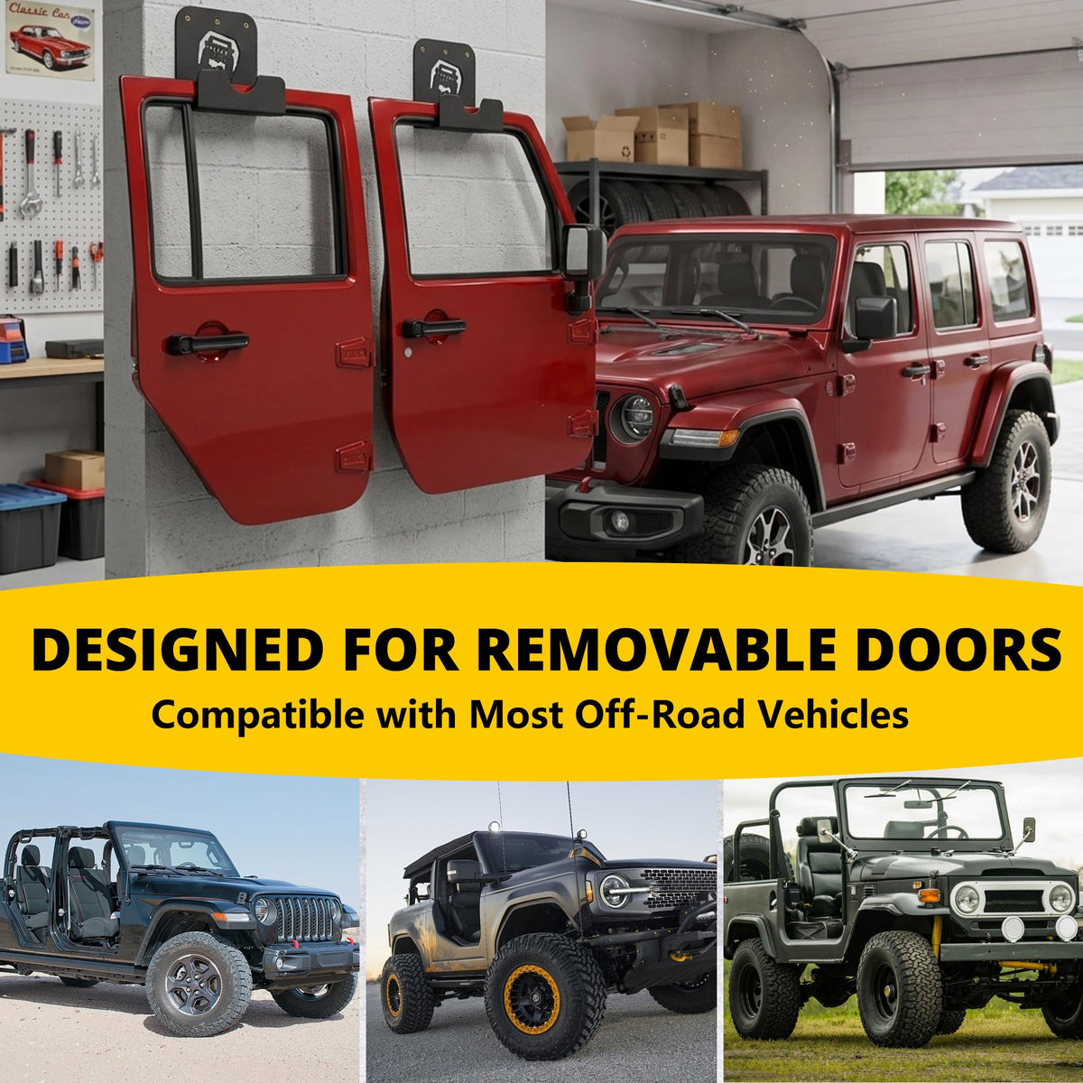 WIPHANY guards doors from dust and moisture when stored away.
