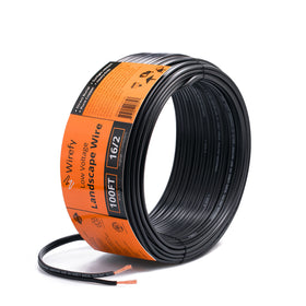 Wirefy 16/2 low voltage wire spool for easy outdoor lighting projects