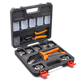 Wirefy Crimping Tool Set 9 inch overview showing ergonomic handle for easier crimps