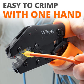 Wirefy Crimping Tool Set insulated flag terminals for reliable connections