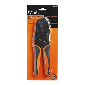Wirefy insulated connector crimping tool delivers clean, professional finishes.