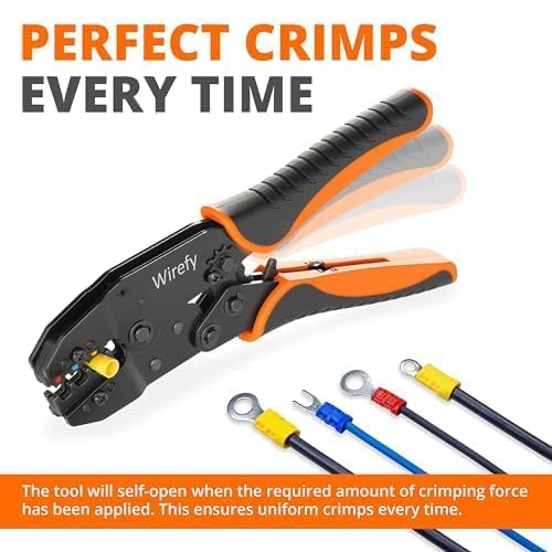 Wirefy quick-release lever crimp tool speeds up crimping tasks.