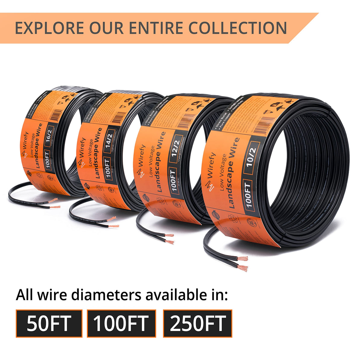 Wirefy low-voltage wiring for spotlights and pathway lighting options