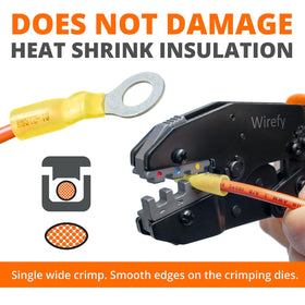 Wirefy star-wheel adjustment for precise pressure across wire sizes.