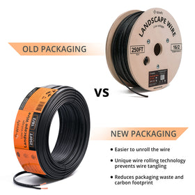 Wirefy underwater-capable wire supports pond lighting projects.