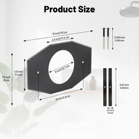 WIRELEL Matte black finish offers a modern look with versatile shower compatibility