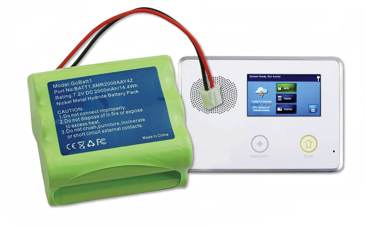 WirelessFinest 2000mAh backup battery with batt1 compatibility ensures reliable panel performance.