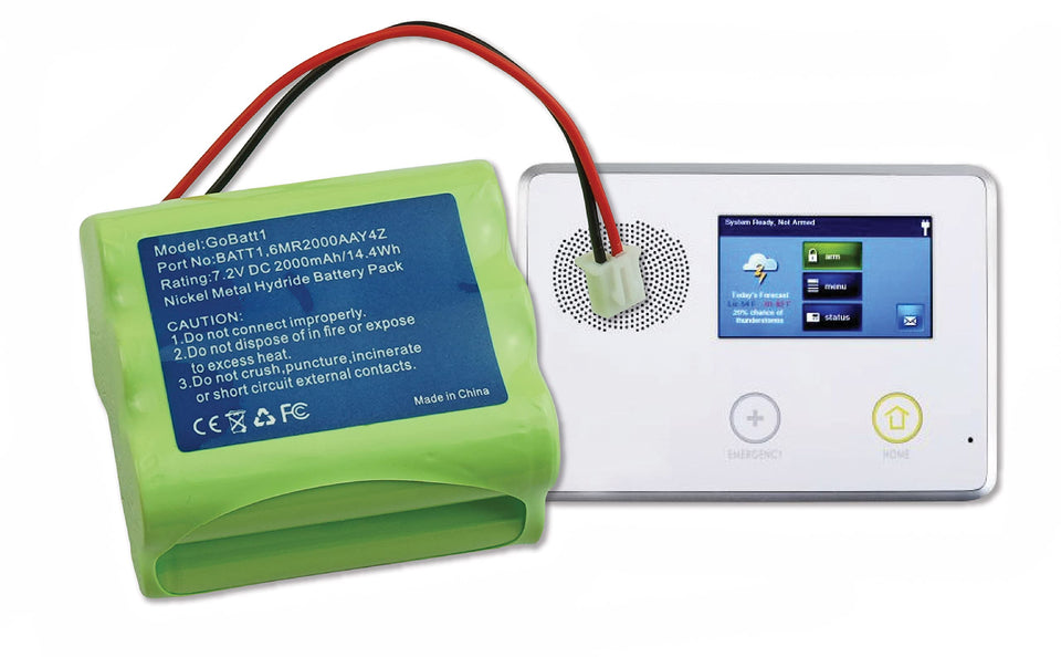 WirelessFinest 2000mAh backup battery with batt1 compatibility ensures reliable panel performance.