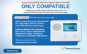 WirelessFinest 2000mAh batt2x easy-install supports quick DIY maintenance.