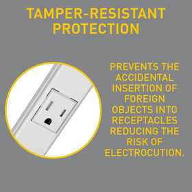Wiremold 2000-series tamper-resistant outlets for safer home or office use