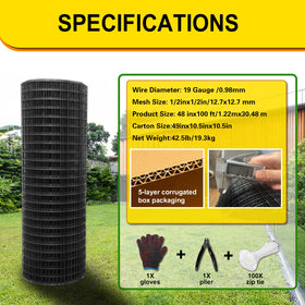 Wirewonders halfinch mesh closeup shows tight openings ideal for protecting small pets and gardens.
