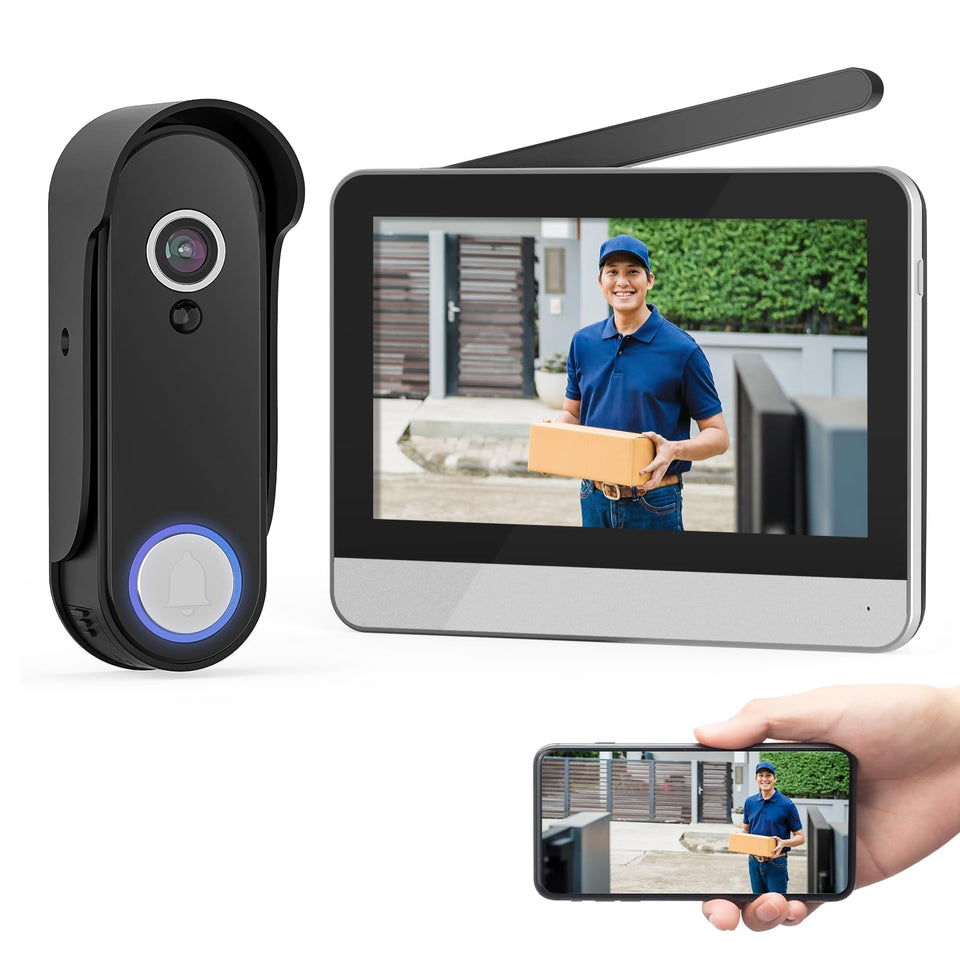 Wisdom View 7-inch display for quick doorbell viewing and control