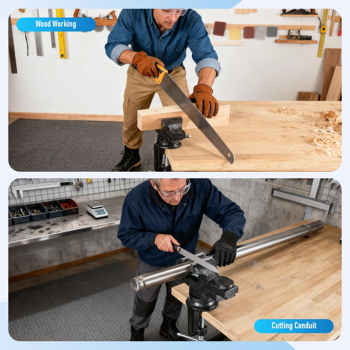 Wiselifetech Table Vice includes anvil area for light metalwork