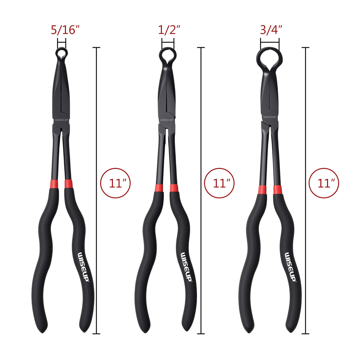 WISEUP 1/2 inch mid rings pliers delivering solid grip on hoses
