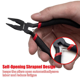 WISEUP mini round-nose pliers create smooth loops for beaded designs.