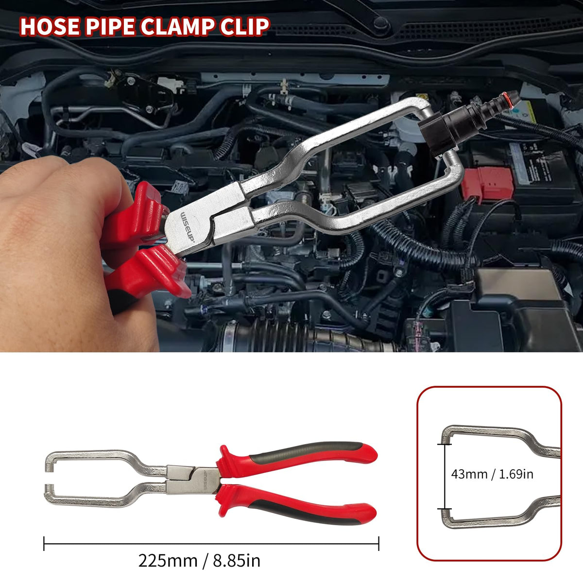 WISEUP 30-degree push pin remover with a comfortable non-slip grip