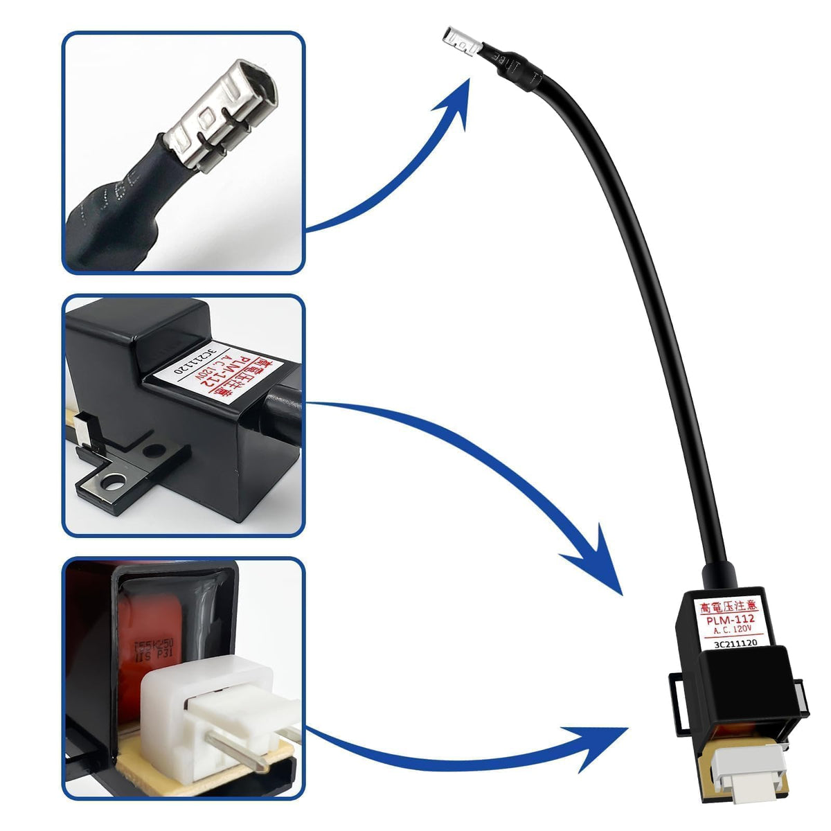 Wisiny Ruud-compatible igniter coil replacement for tankless systems
