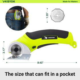 WISYOK 4.2V cardboard cutter in action delivering smooth cuts through thick materials