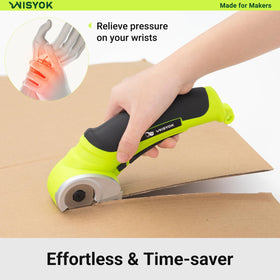 WISYOK DIY crafts cutting fabric and plastic with ease