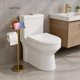 Wismay 5-roll capacity keeps extra rolls within reach.
