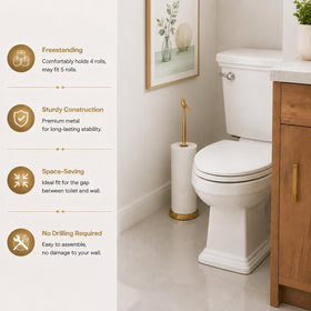 Wismay stainless steel construction ensures durable bathroom use.