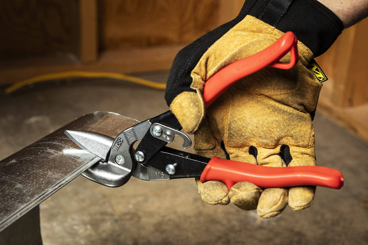 18-gauge carbon steel capability with Wiss Crescent MetalMaster snips