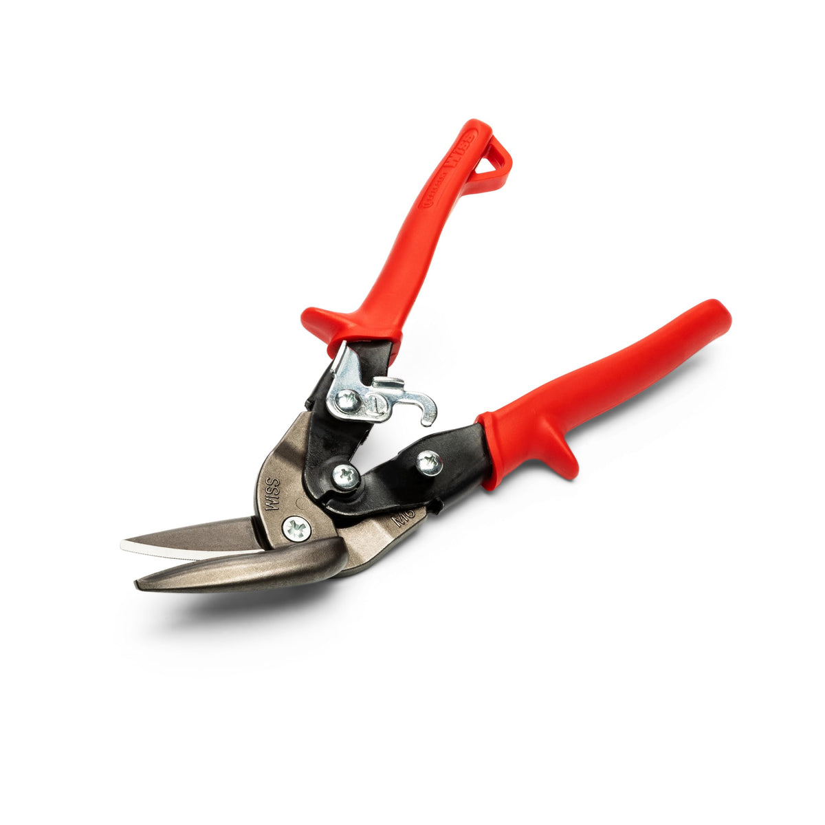 Wiss Crescent MetalMaster aviation snips with red handle for precise left cuts