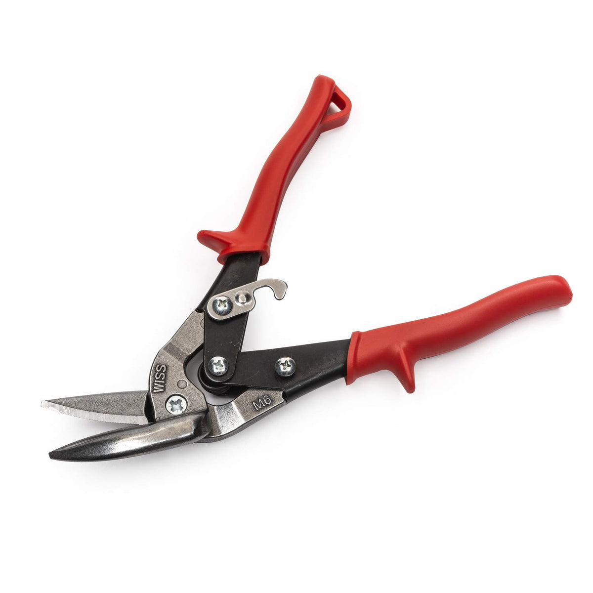 Spring-action handles on Wiss snips reduce cutting fatigue