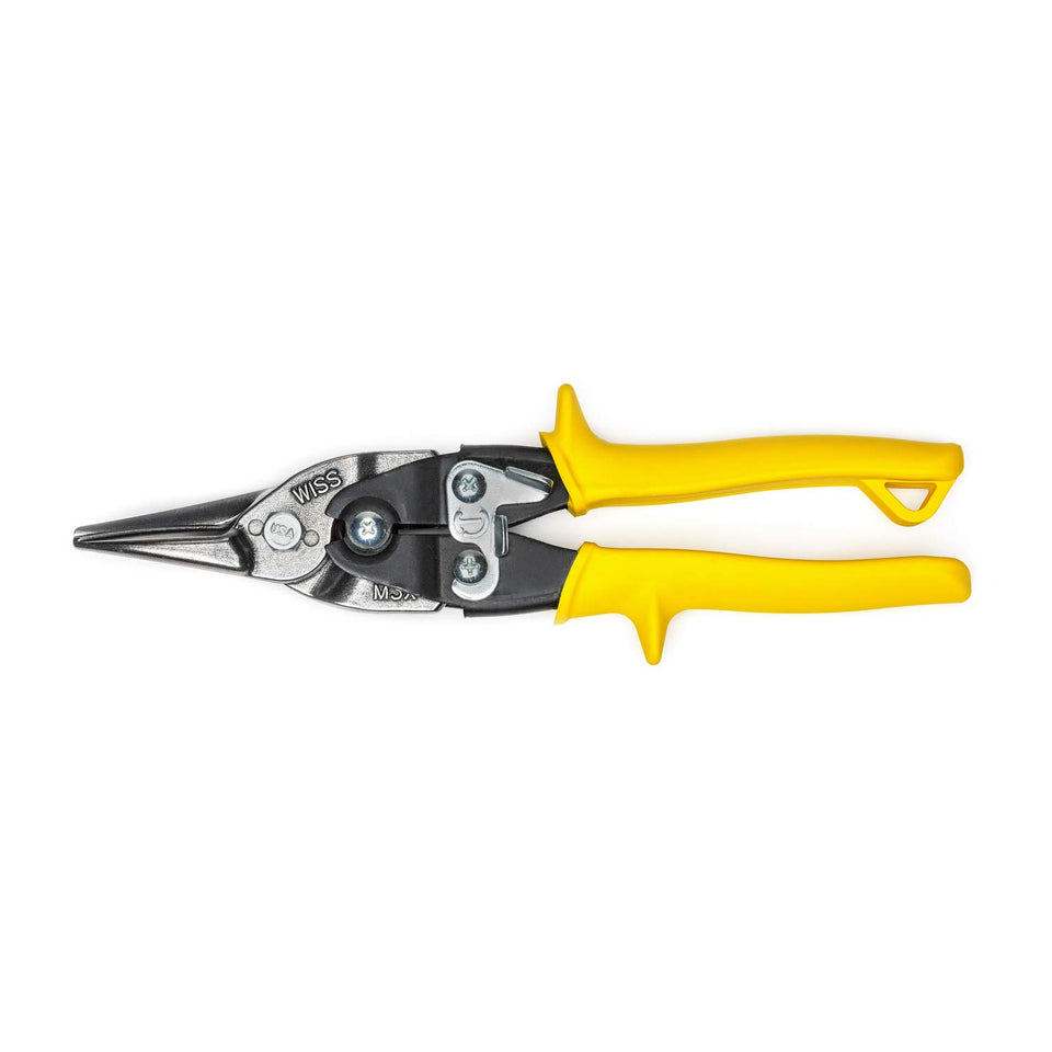 Wiss MetalMaster snips blades shown for precise straight cuts