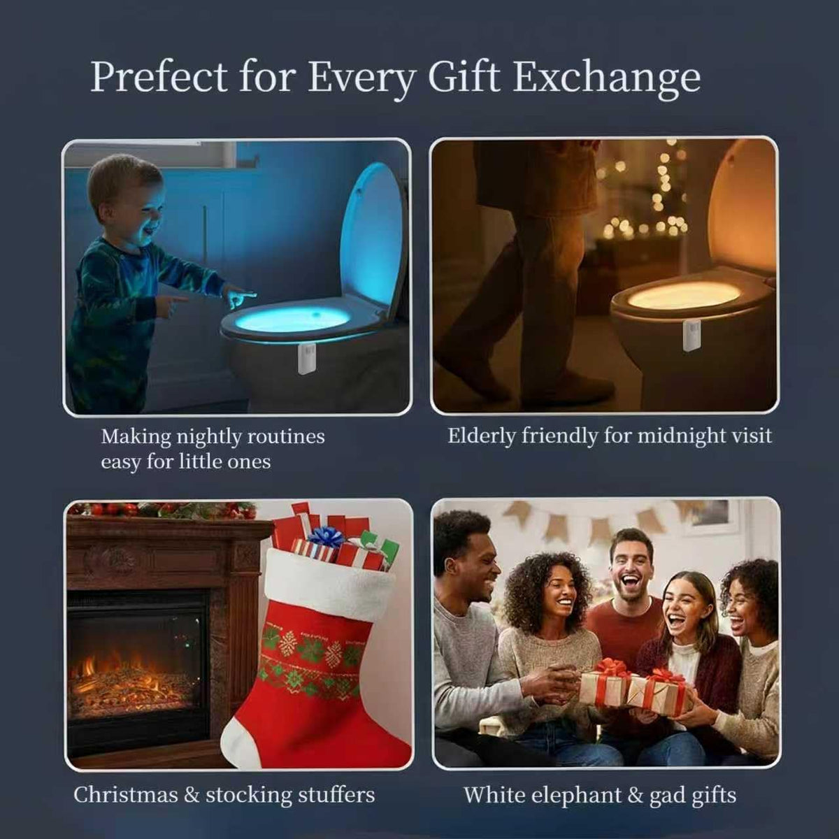Witshine gift-ready night light pair for birthdays and housewarmings