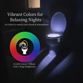 Witshine USB-rechargeable toilet light with long-lasting battery