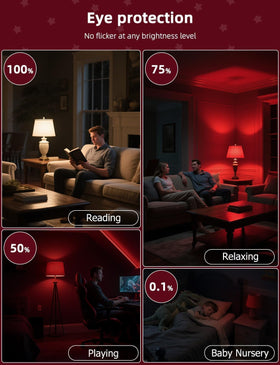 Wivety eye-friendly night light minimizes eye strain during late-night tasks.