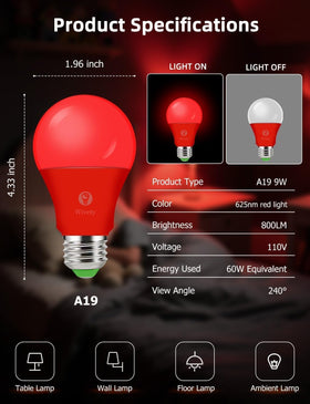 Wivety four-pack sleep bulbs for consistent bedroom ambiance.