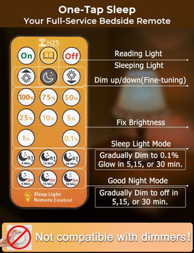 Wivety Reading-friendly amber light for late-night books.