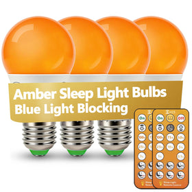 Wivety Sleep Amber Bulb with remote for calming evenings.